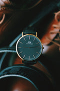 Leather Strap Watch - Black